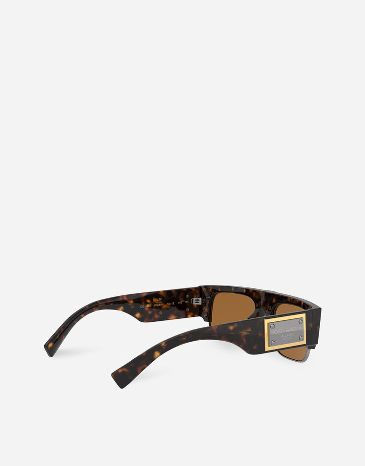 Dolce & Gabbana Солнцезащитные очки Logo Plaque гавана VG4457VP26H