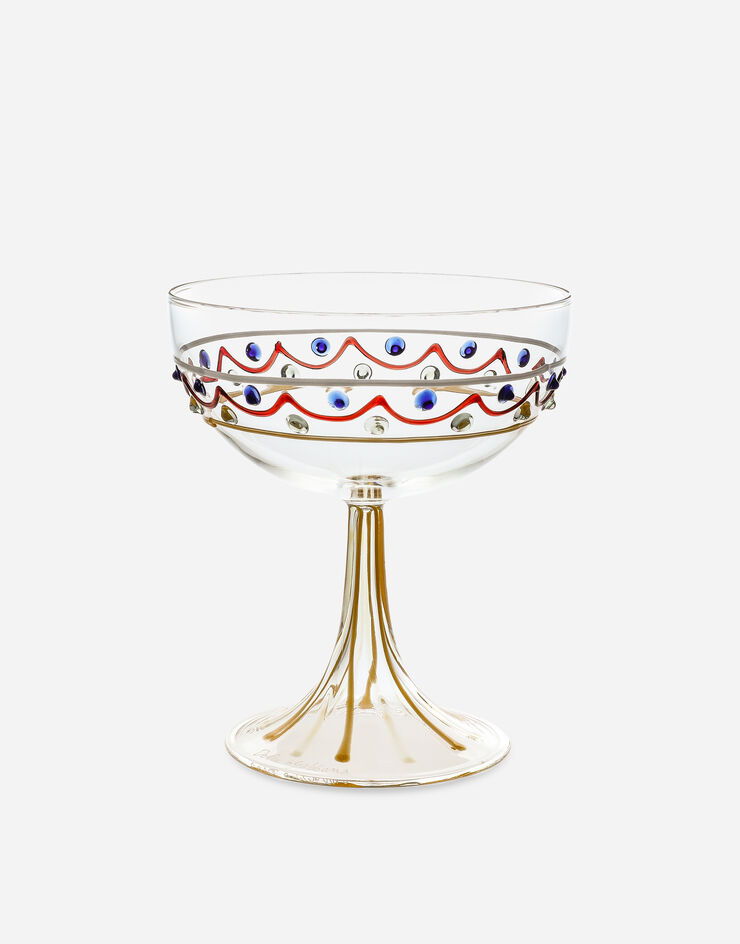 Dolce & Gabbana Champagne Glass Multicolor TCB027TCALV