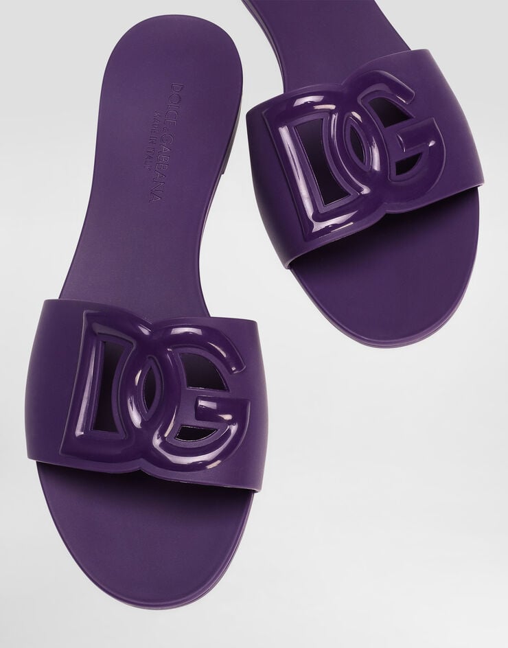 Dolce & Gabbana Rubber slides Purple CW2215AN994