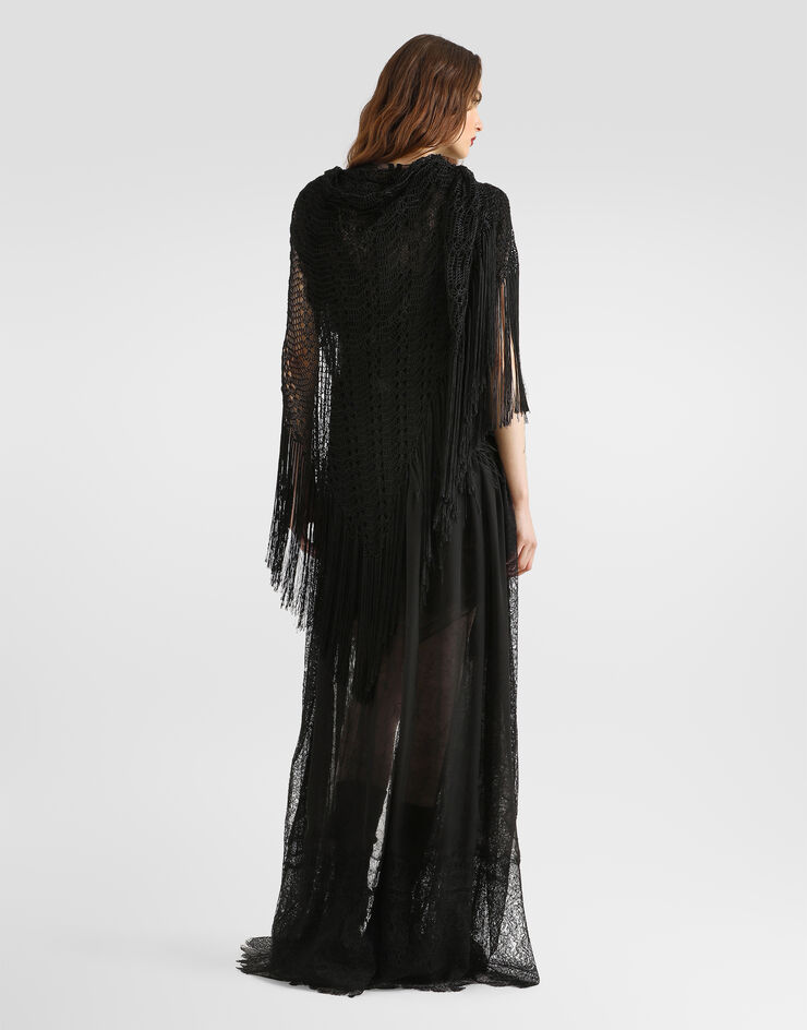 Dolce & Gabbana Chantilly lace dress Black F613ZTILMCW