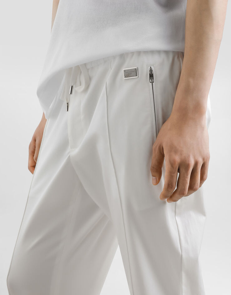 Dolce & Gabbana Cotton jogging pants with tag White GYACETFUFNV