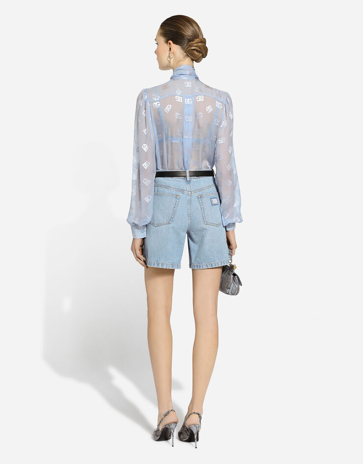 Dolce & Gabbana Bermudas aus Baumwolldenim Mehrfarbig FTC61DG8LU4
