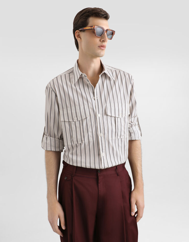 Dolce & Gabbana Striped martini shirt Multicolor G5OC8TFR51H