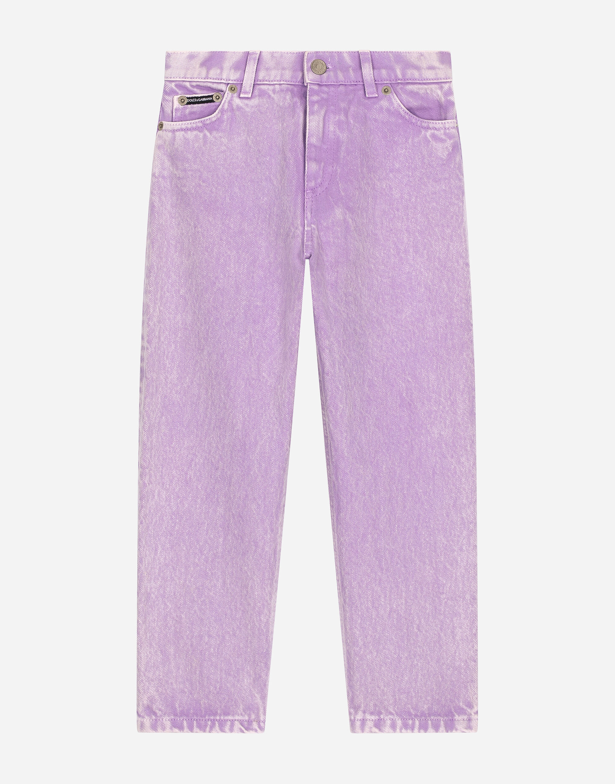 Vaqueros de 5 bolsillos en denim en Lila de Nina Dolce Gabbana