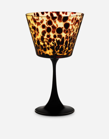 Dolce & Gabbana Hand-Blown Murano Martini Glass Multicolor TCB021TCALZ
