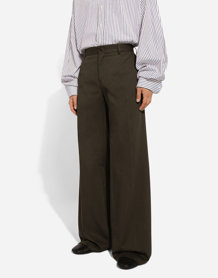 Dolce & Gabbana Классические брюки из хлопка коричневый GP01PTFU60L