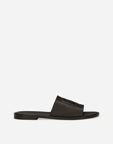 Dolce & Gabbana Calfskin sliders Brown A80397AO602