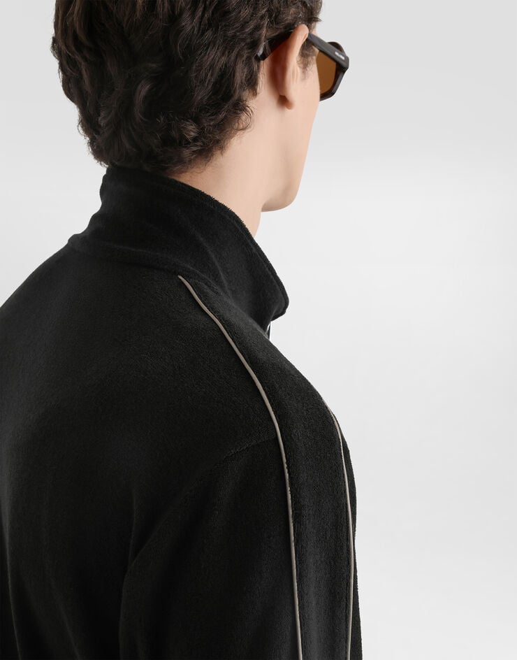 Dolce & Gabbana Cotton terry sweatshirt Black G9CCDZHU7XG