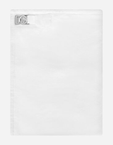 Dolce & Gabbana Cotton jacquard beach towel with DG Monogram White M4A51JONO05