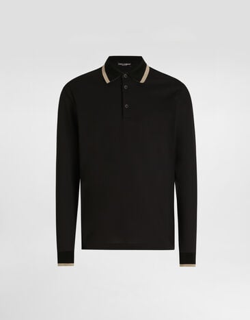 Dolce & Gabbana Polo en jersey Dolce & Gabbana Polo en jersey Noir G8SW0THU7VD