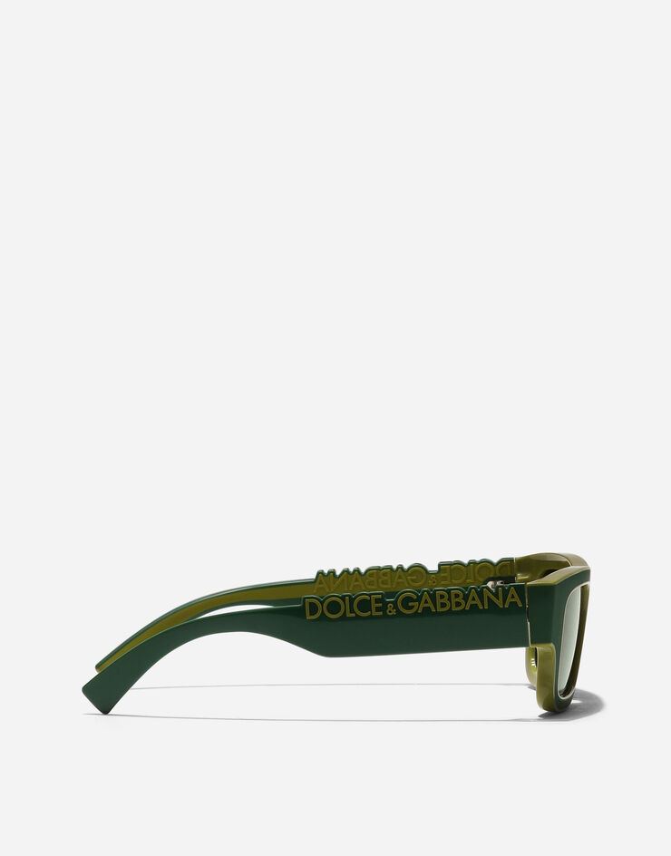 Dolce & Gabbana DG Logo Sunglasses Green VG601FVN771