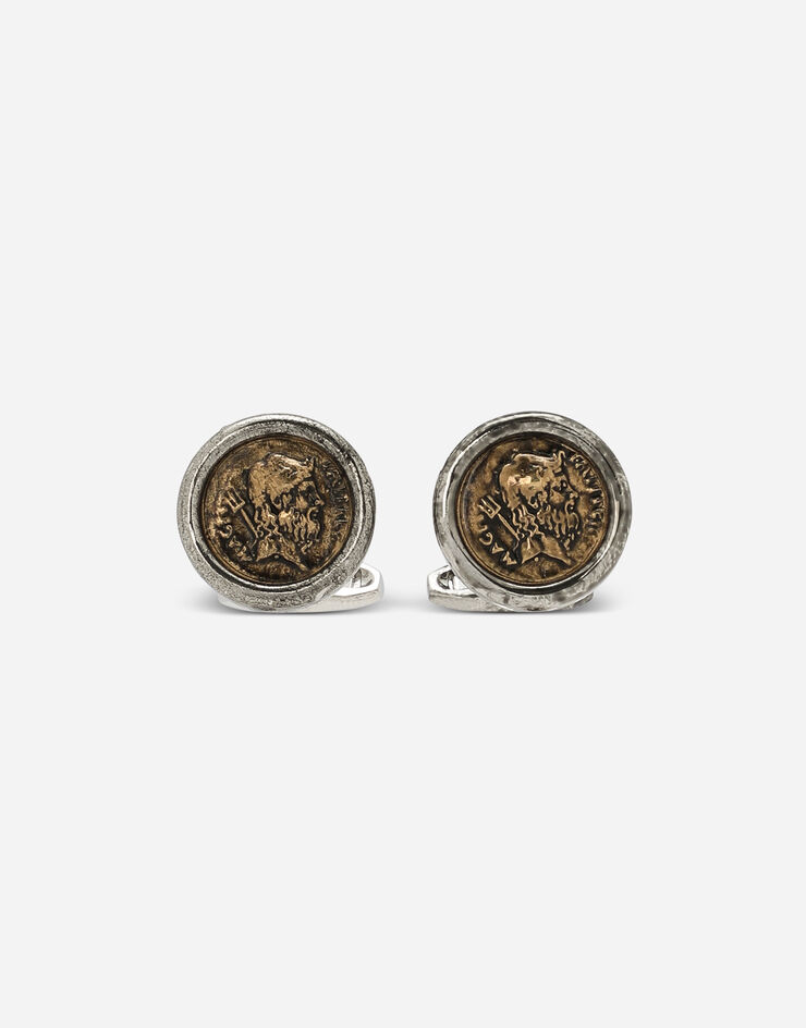Dolce&Gabbana Cufflinks with coins Multicolor WFP5M1W1111