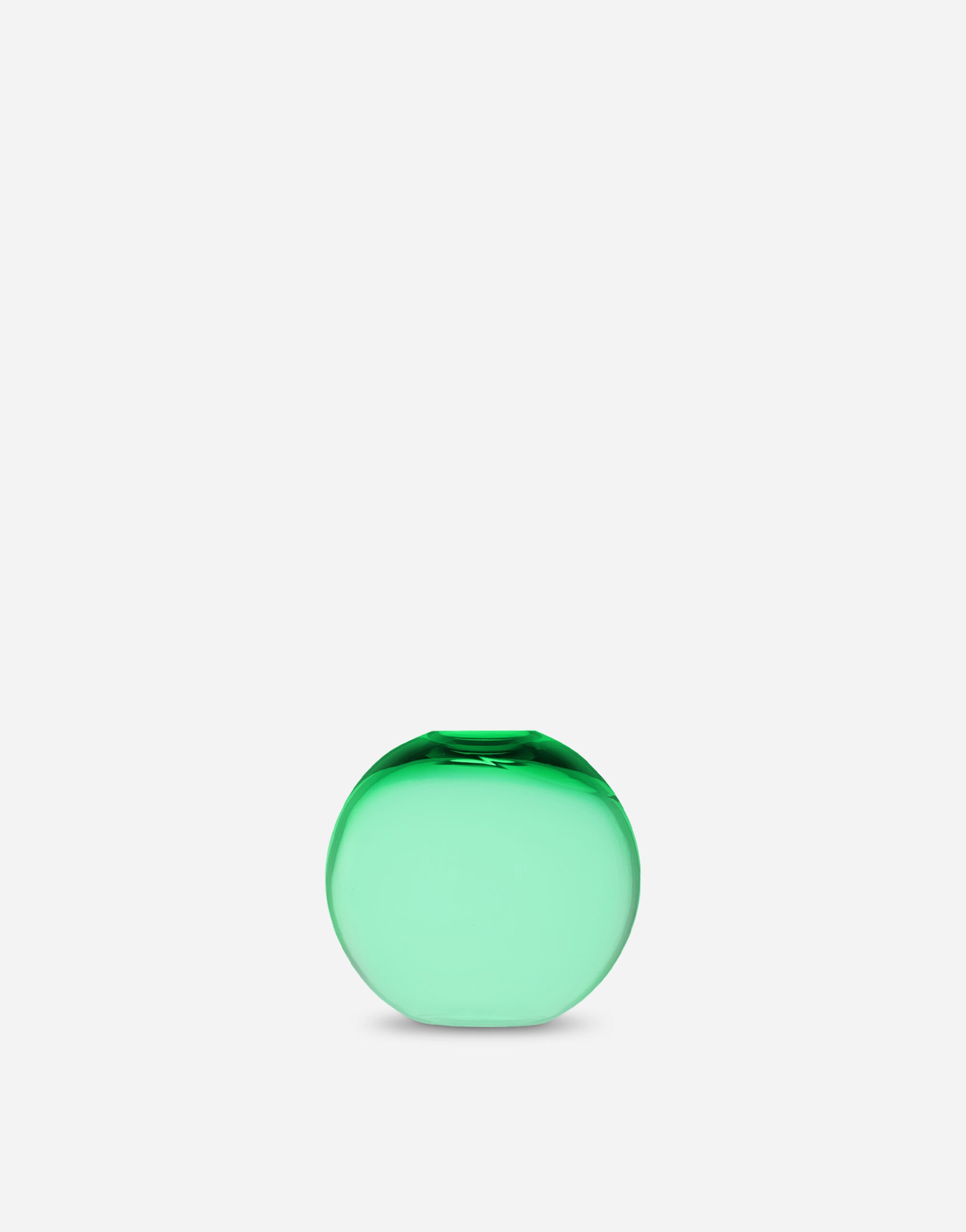 Dolce & Gabbana Small Vase in Transparent Murano Glass Multicolor TCC113TCAHZ