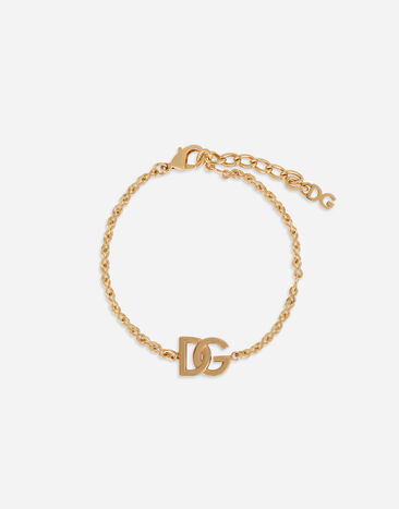 Dolce & Gabbana Armband mit Kette und DG-Logo Gold WBN5L3W1111