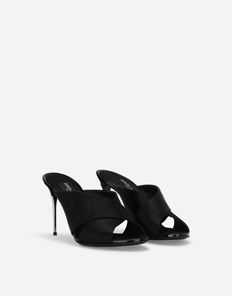 Dolce & Gabbana Mule aus Satin Black CR1738AV799