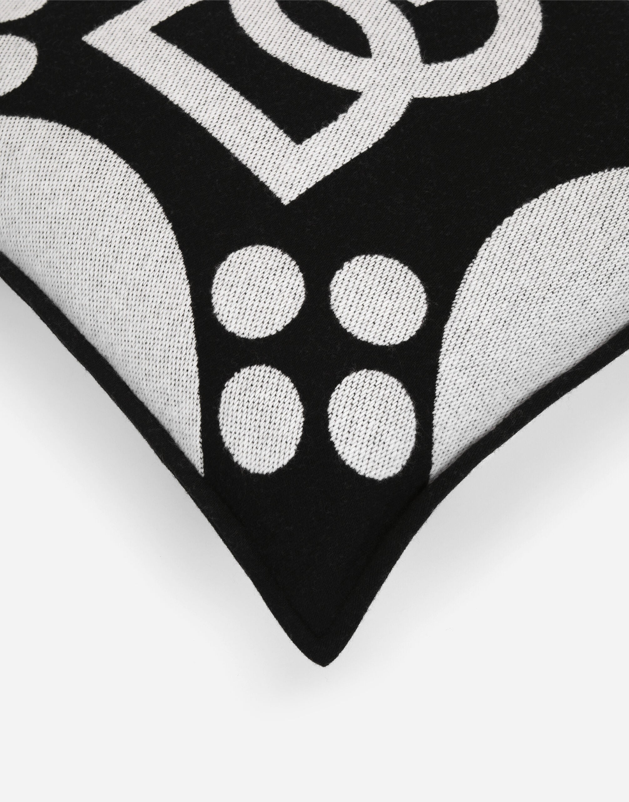 Wool jacquard cushion medium in Multicolor | Dolce&Gabbana® US