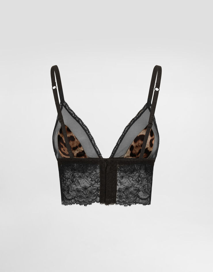 Dolce & Gabbana Leo-print satin bra Print O7C46TON09Y