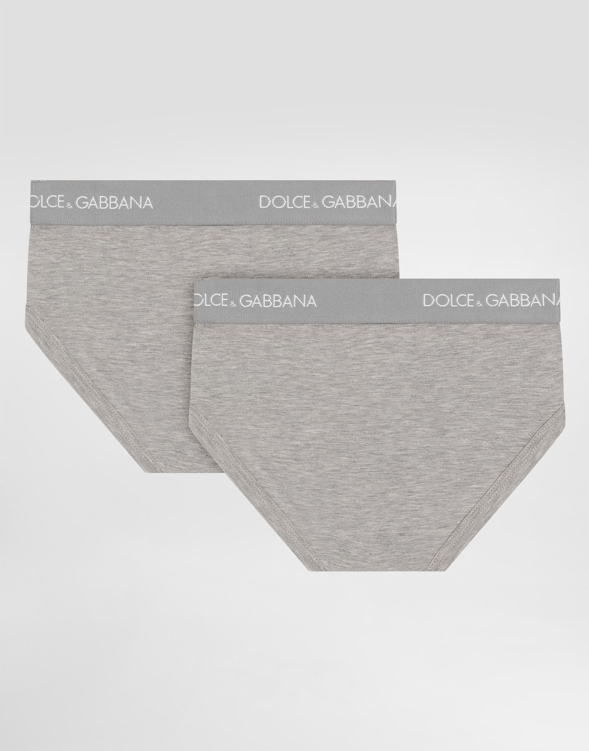 Greyのボーイズ Jersey briefs two-pack with branded elastic