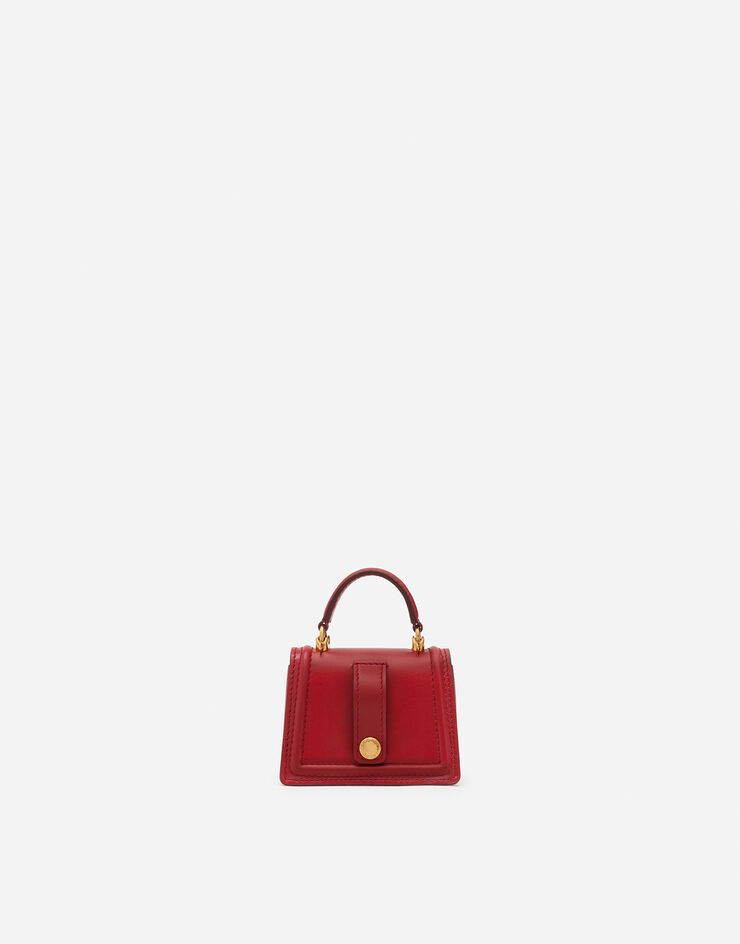 Dolce & Gabbana Micro bolso Devotion de becerro liso Rojo BI1400AV893