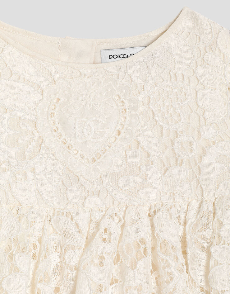 Dolce & Gabbana Lace dress with bloomers White L24DS3HLMQQ
