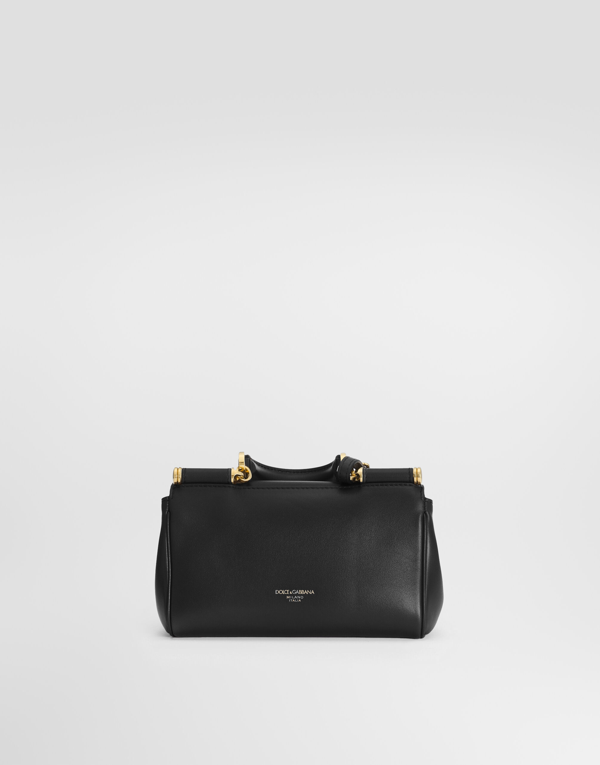 Mini My Sicily handbag in plongé calfskin in Black for Women Mini My Sicily handbag in plongé calfskin in Black for Women