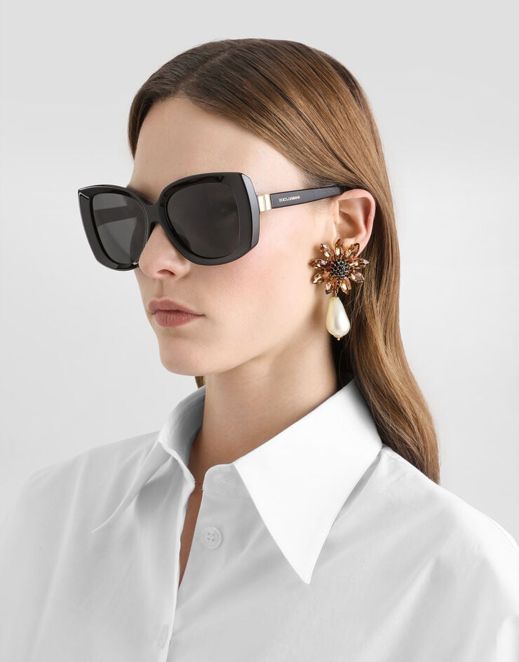 Dolce & Gabbana Pendientes Re Edition con cierre de clip Gold WES2R4W1111