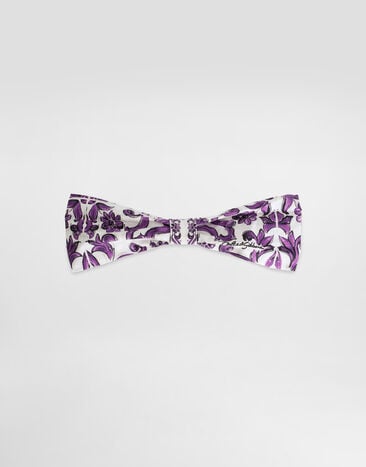 Dolce & Gabbana Majolica-print poplin headband Multicolor LN5H50FI5LT