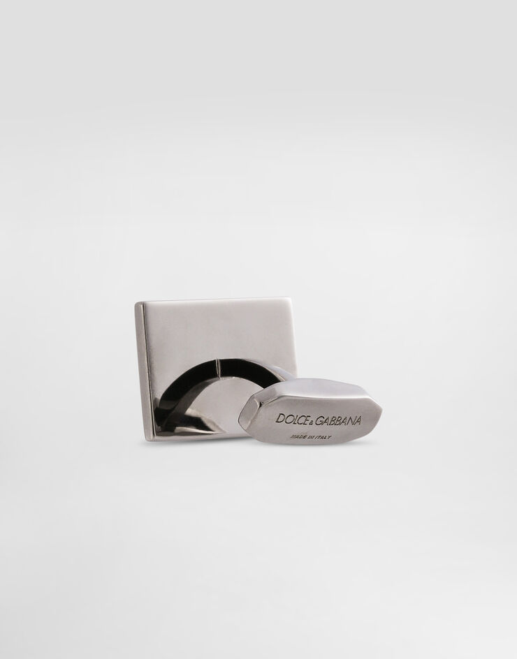 Dolce & Gabbana Enameled cufflinks with logo Red WFR1D1W1111