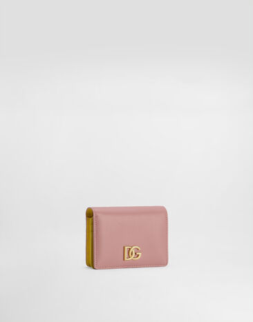 Dolce & Gabbana Calfskin wallet with DG logo Multicolor BI1211A9M75