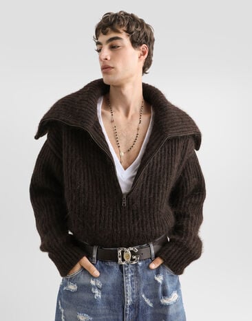Dolce & Gabbana Wool blend pullover Dolce & Gabbana Wool blend pullover Brown GXWB7TJGMMX