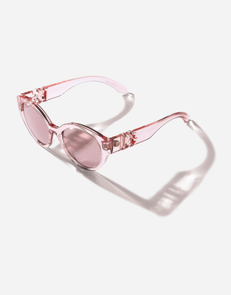Dolce & Gabbana Occhiali da sole Everyday Flowers Rosa trasparente VG601EVN8VS