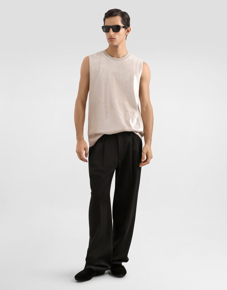 Dolce & Gabbana Sequin tank top Dolce & Gabbana Sequin tank top Beige G8TJ9TFLSIM