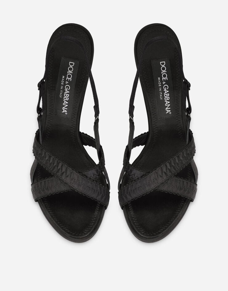 Dolce & Gabbana Satin sandals Black CR1162AQ029