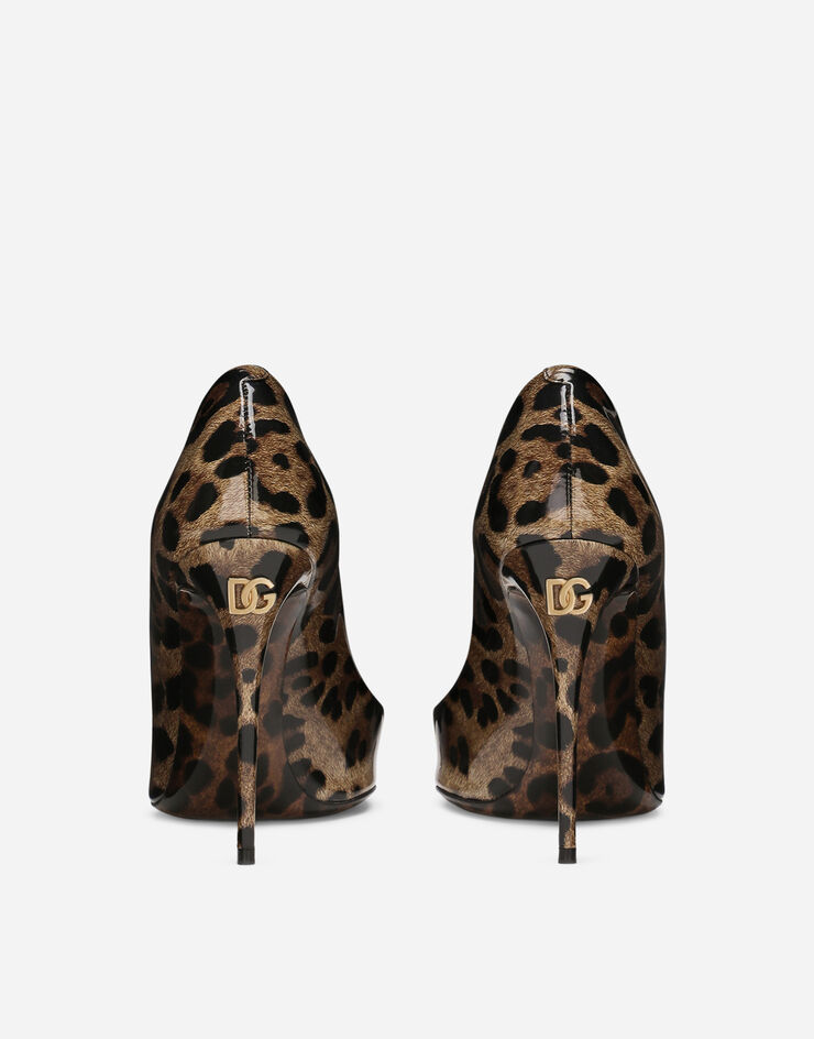 Dolce & Gabbana Printed polished calfskin pumps Animal Print CD1718AM568