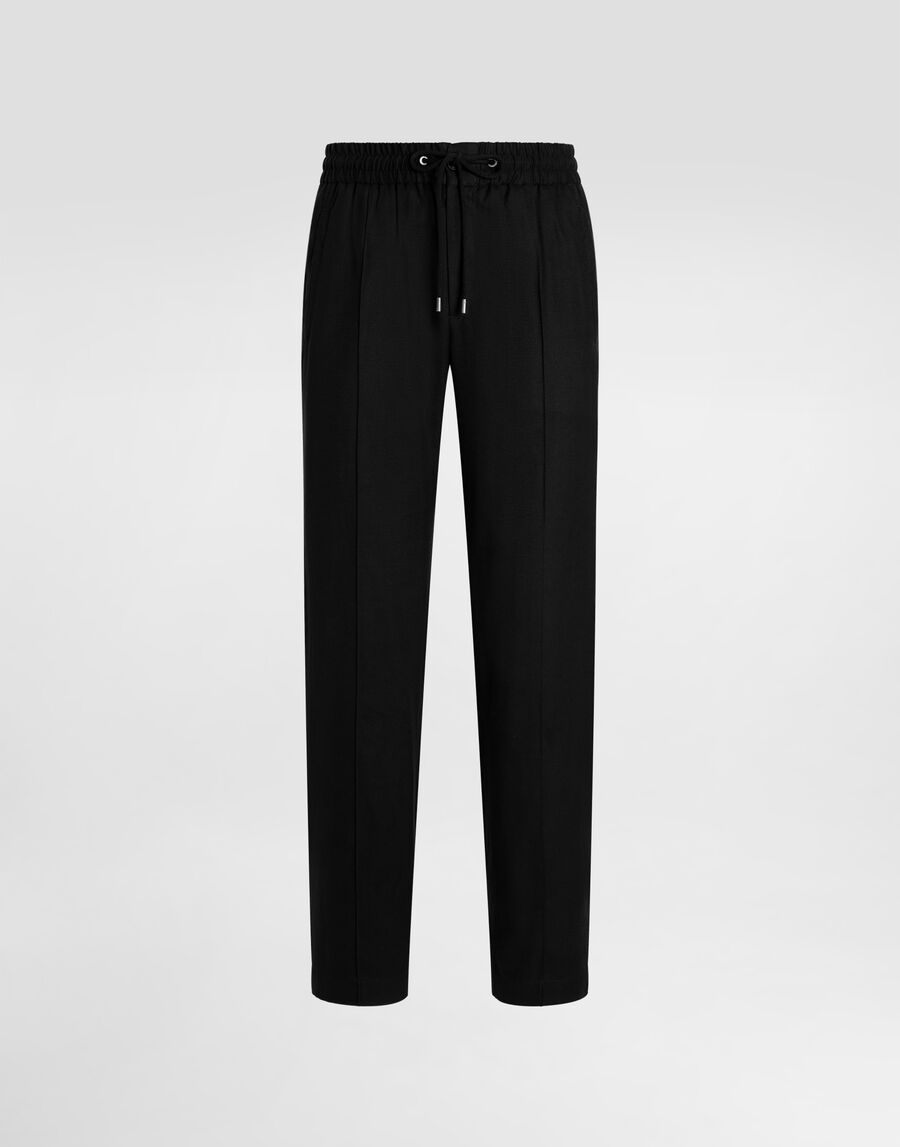 Chevron flannel joggers