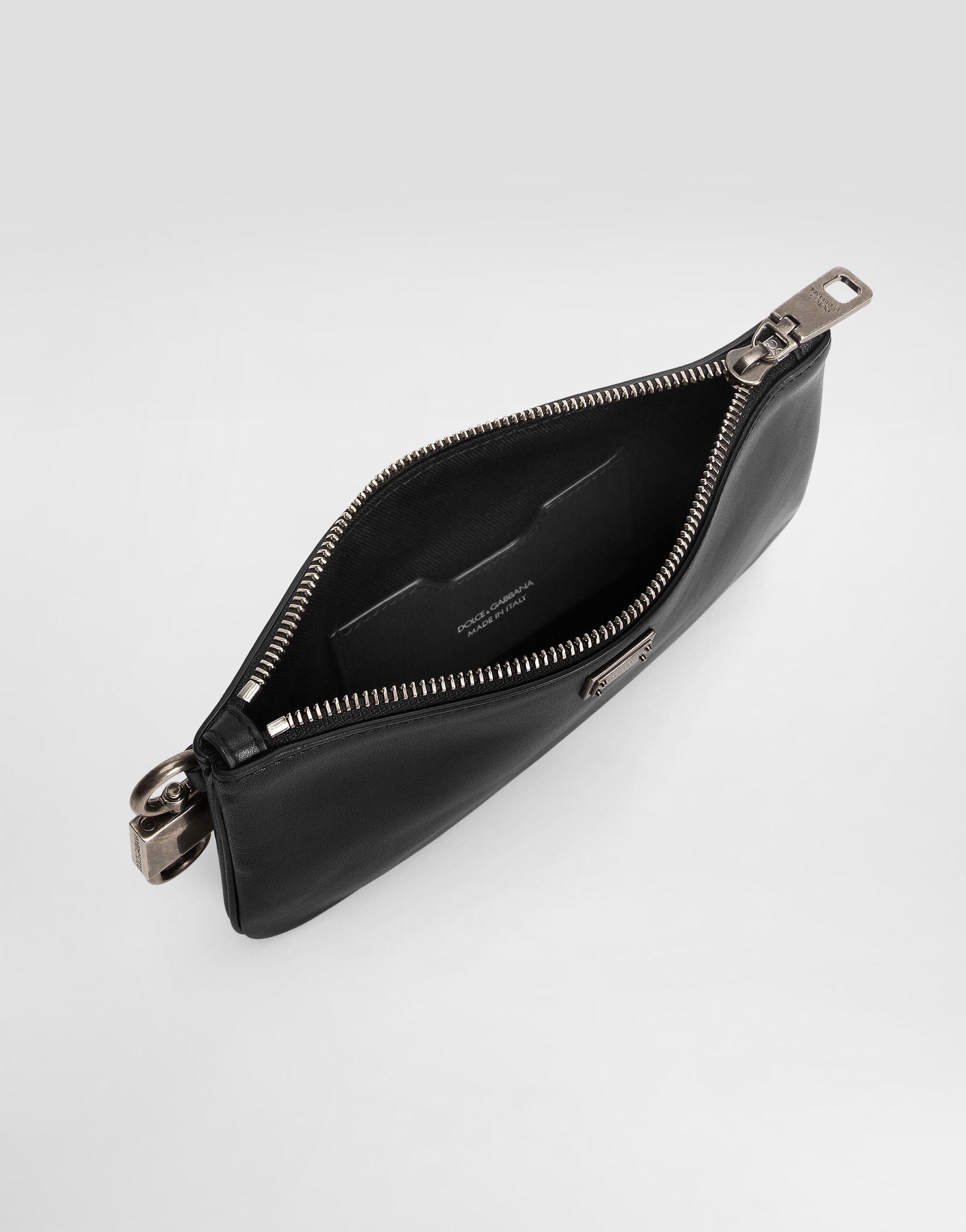 Calfskin necessaire in Black for Men | Dolce&Gabbana® US