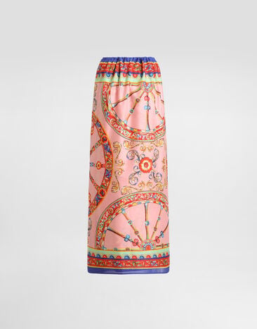 Dolce & Gabbana Cotton carretto-print sarong Multicolor O4A05JON0KH