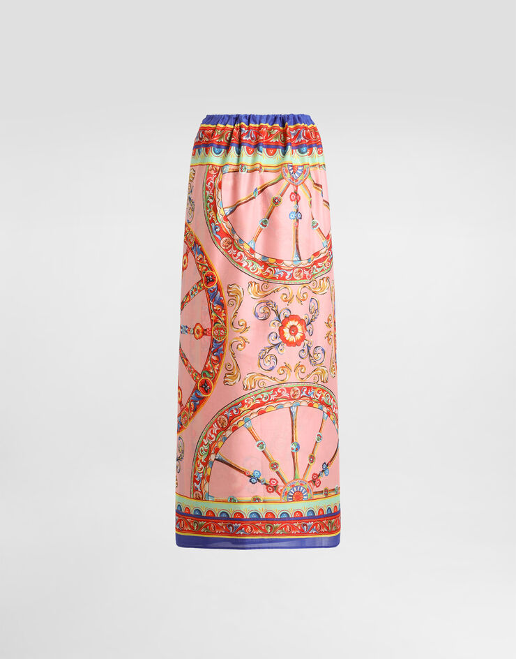 Dolce & Gabbana Cotton carretto-print sarong Multicolor O4A05JON0KH