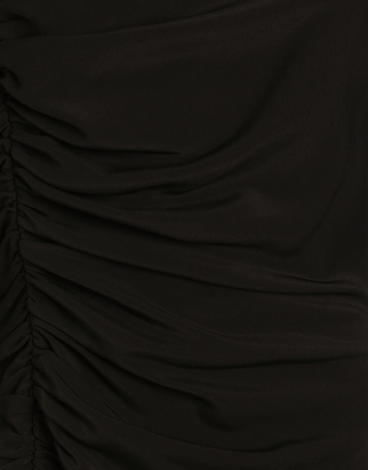 Dolce & Gabbana Structured cady dress Black F60G7TFUIAH