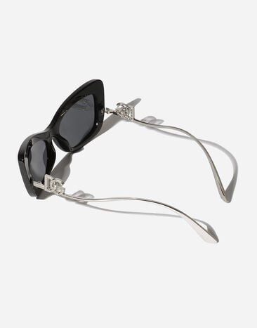 Dolce & Gabbana Sonnenbrille DG Crystal Schwarz VG4467VP187