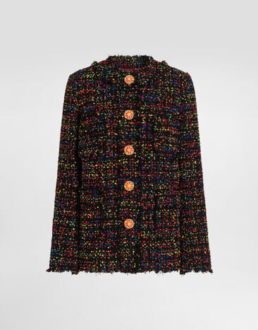 Dolce & Gabbana جاكيت من تويد Multicolor F2JBQTFMZA5
