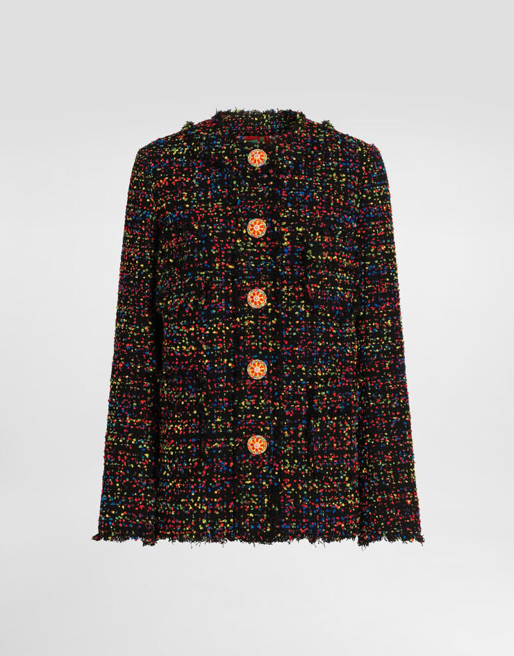 Dolce & Gabbana جاكيت من تويد Multicolor F2JBQTFMZA5