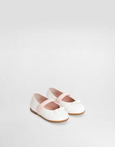 Dolce & Gabbana Patent leather ballet flats White D20093A4831