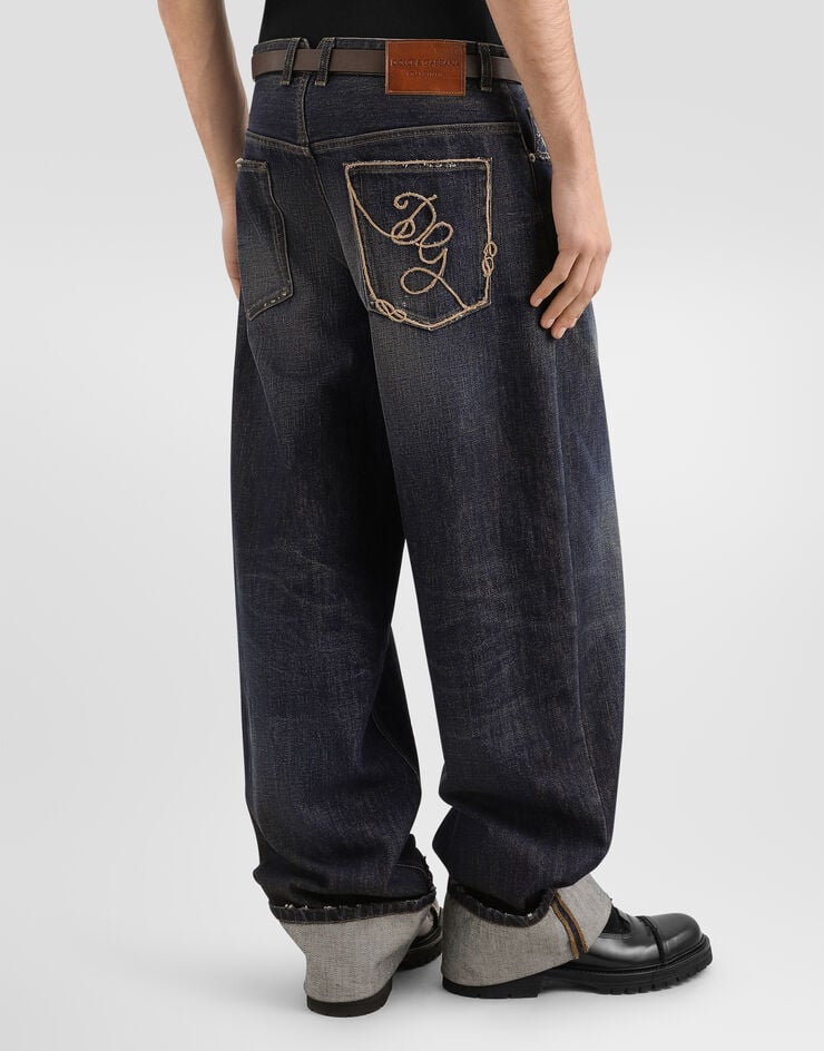 Dolce & Gabbana Pantalon en denim Dolce & Gabbana Pantalon en denim Multicolore GP247ZG8PO3