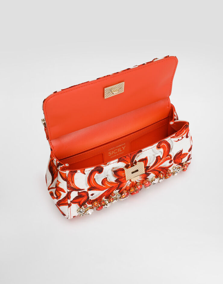 Dolce & Gabbana Mini Sicily handbag with bezels Dolce & Gabbana Mini Sicily handbag with bezels Multicolor BB7116B0815