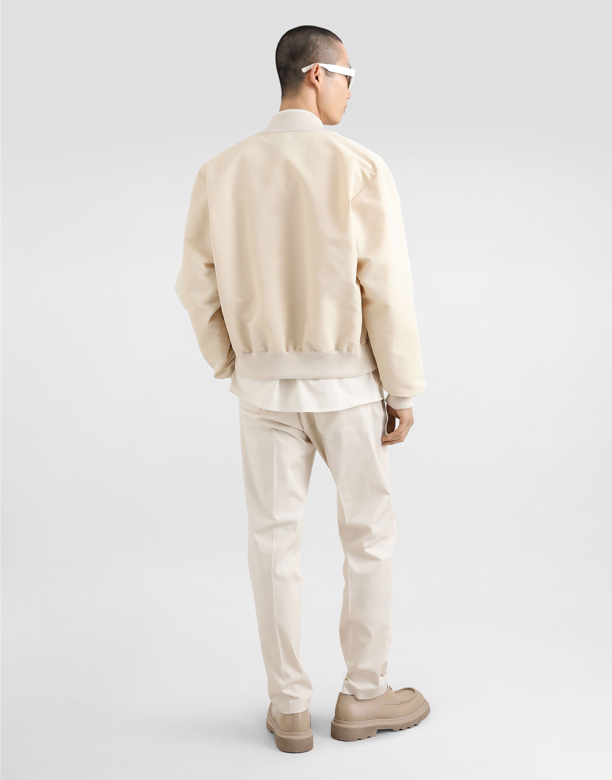 Beigeのメンズ Cotton shirt with tag | Dolce&Gabbana®