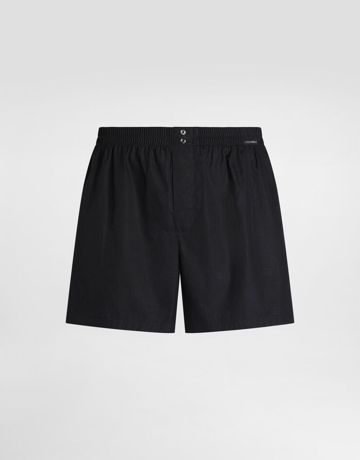 Dolce & Gabbana Logo-print poplin boxer shorts Dolce & Gabbana Logo-print poplin boxer shorts Multicolor M3A12THS5T7