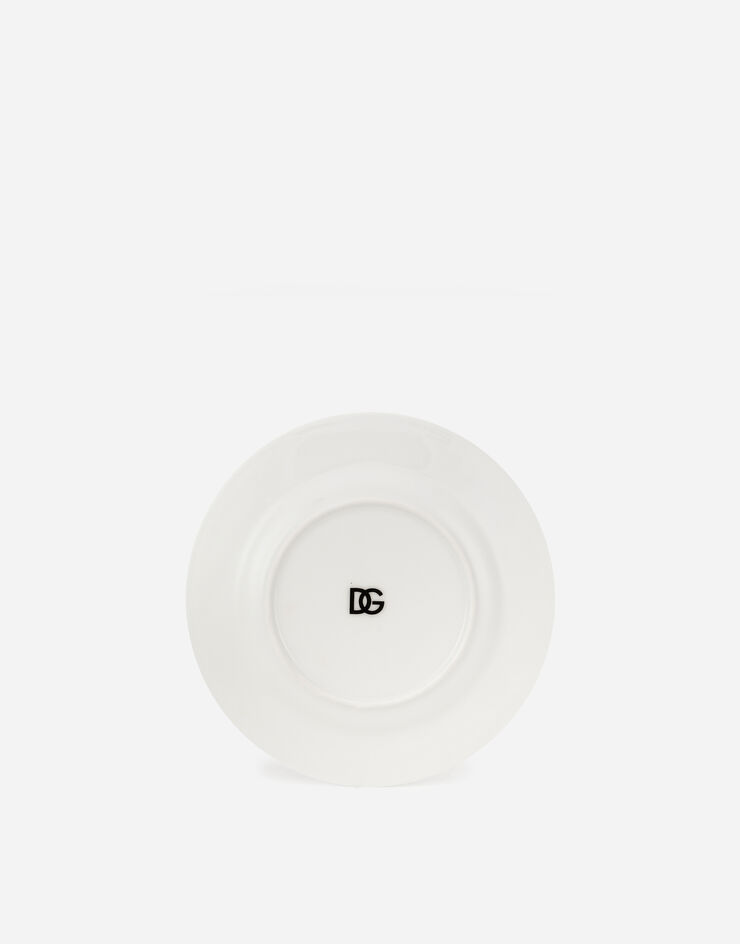 Dolce & Gabbana Set 2 Porcelain Bread Plates Multicolor TC0S02TCALH