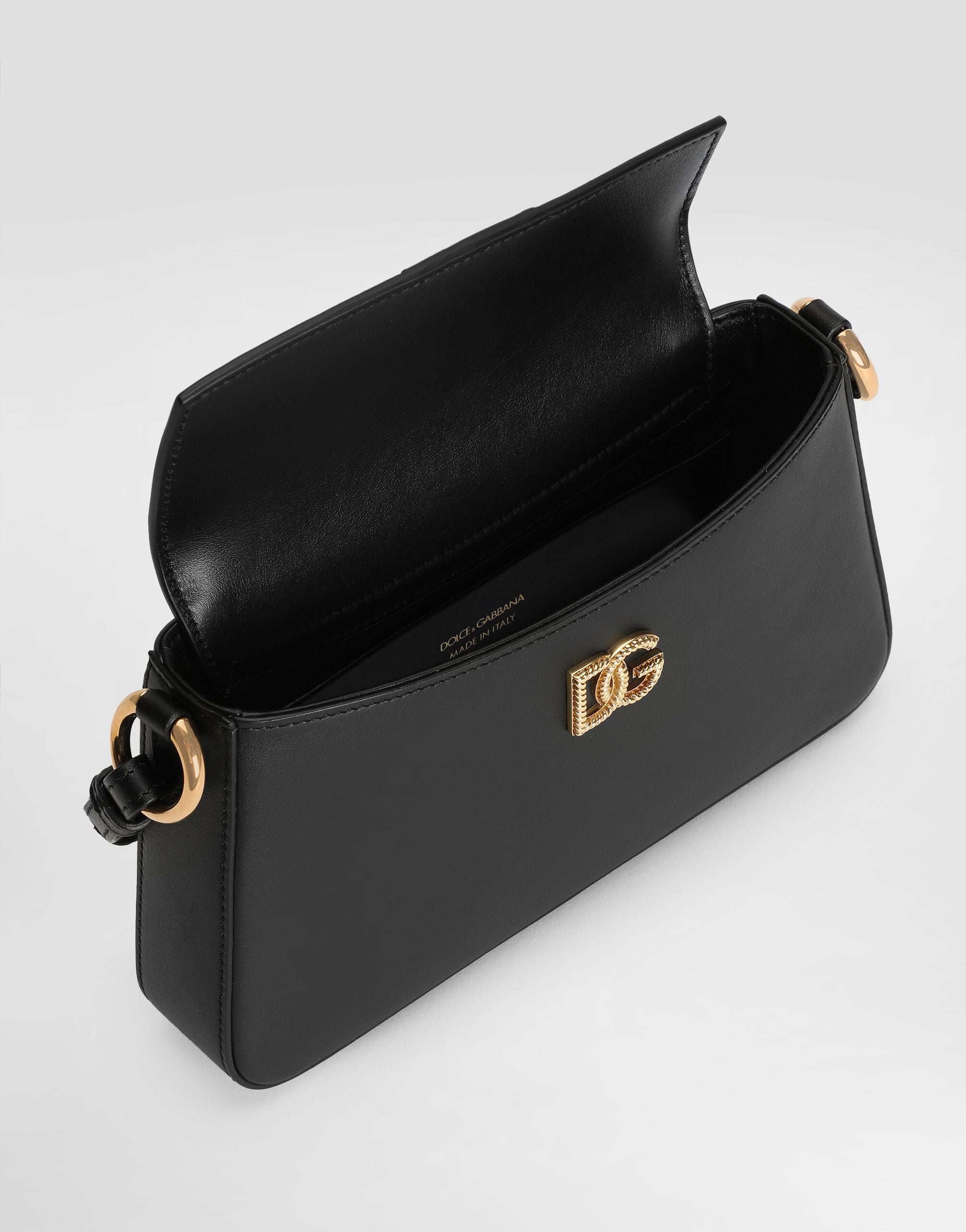 Calfskin phone bag in Black for Women | Dolce&Gabbana® US