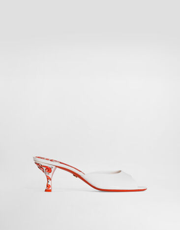 Dolce & Gabbana Mules in patent leather White CR2030A0727